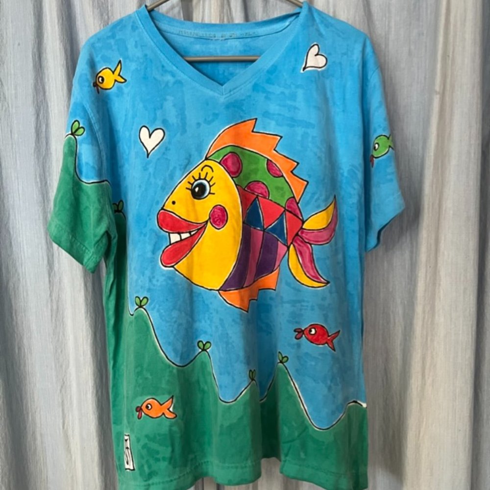 Hand Painted T-Shirt - image 1